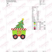 Christmas Train Delight Embroidery Design