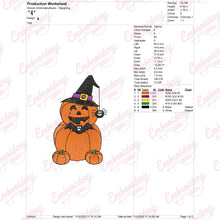 Halloween Happy Pumpkin Embroidery Design