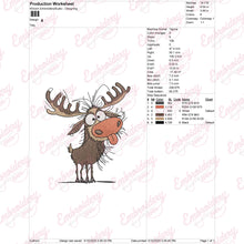 Moose Machine Embroidery Design
