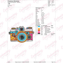 Vintage Camera Embroidery Design