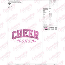 Cute Cheer Mama Machine Embroidery Design