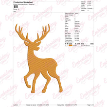 Deer Machine Embroidery Design