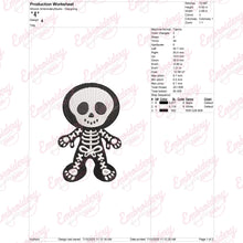 Halloween Ghost Skeleto Embroidery Design