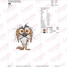 Crazy Dog Machine Embroidery Design