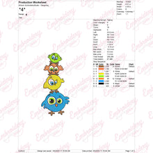 Funny Birds Embroidery Design