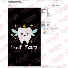 Funny Tooth Fairy Embroidery Design