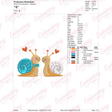 Cute Snail Machine Embroidery Design