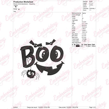 Halloween Boo Costume Embroidery Design