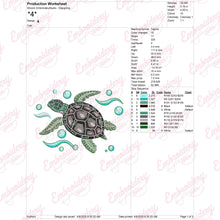Turtle Embroidery Design