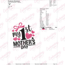 My 1st Mother's Day Embroidery Design