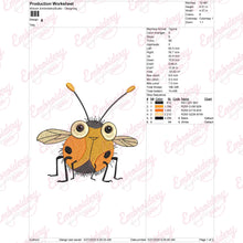 Funny Ladybug Embroidery Design
