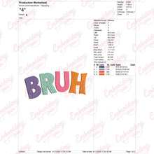 Bruh Machine Embroidery Design