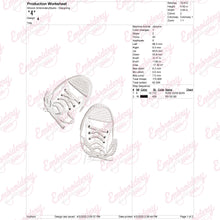 Converse Shoes Embroidery Design