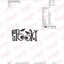 Halloween Spooky Eyes & Bats Embroidery Design