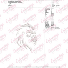 Gorilla Head Embroidery Design
