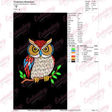 Whimsical Woodland Owl Embroidery Design