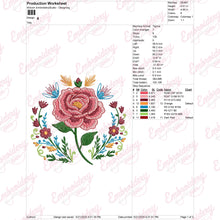 Timeless Rose Embroidery Design