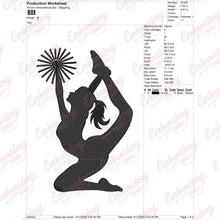 Dynamic Cheerleading Embroidery Design