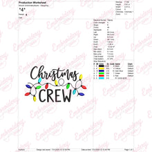 Christmas Crew Embroidery File