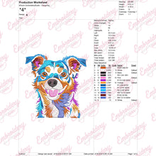 Dog Machine Embroidery Design
