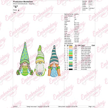 Gnomes Squad Embroidery Design