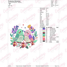 Love Birds Embroidery Design