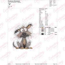 Quirky Dog Pet Machine Embroidery Design