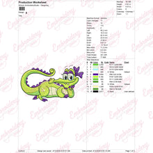 Alligator Girl Embroidery Design