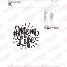 Mom Life Embroidery Design