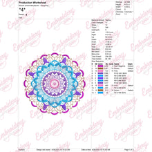 Mandala Outline Embroidery Design