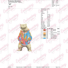 Funny Polar Bear Embroidery Design