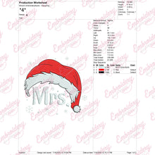Merry Christmas Mrs. Claus Embroidery Design