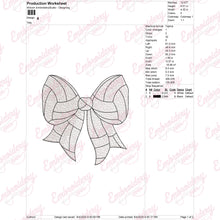 Vollyball Coquette Bow Embroidery Design