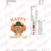 Happy Turkey Day Machine Embroidery Design