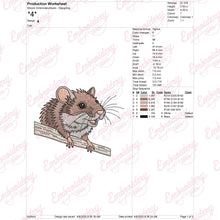 Mouse Embroidery Design