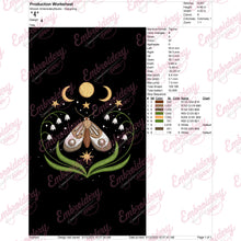 Magical Butterfly in the Night Machine Embroidery Files