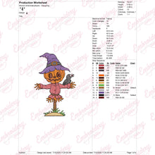 Halloween Scarecrow Embroidery Design