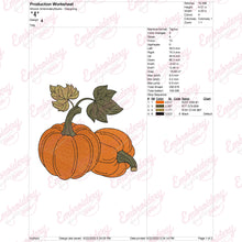 Autumn Pumpkin Thanksgiving Embroidery Design