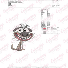 Crazy Dog Machine Embroidery Design