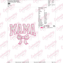 Mama Coquette Bow Embroidery Design