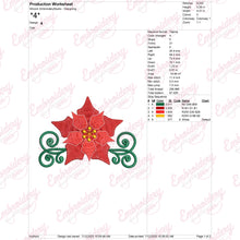Christmas Holiday Bloom Embroidery Design