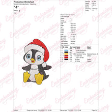 Little Christmas Penguin Embroidery Design