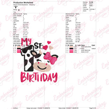 My 1st Birthday Embroidery Design For Kids Baby
