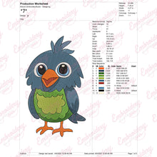 Funny Bird Machine Embroidery Design