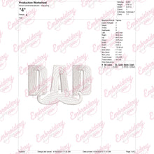Beautiful Dad Embroidery Design