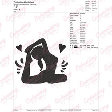 Yoga Girl Embroidery Design