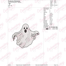 Halloween Ghost Embroidery Design