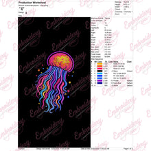 Jelly Fish Embroidery Design