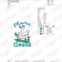 Mama Goose Embroidery Design