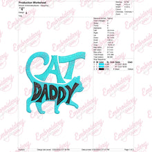 Cat Daddy Machine Embroidery Design